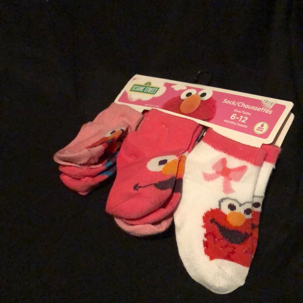 Baby girl Elmo socks
